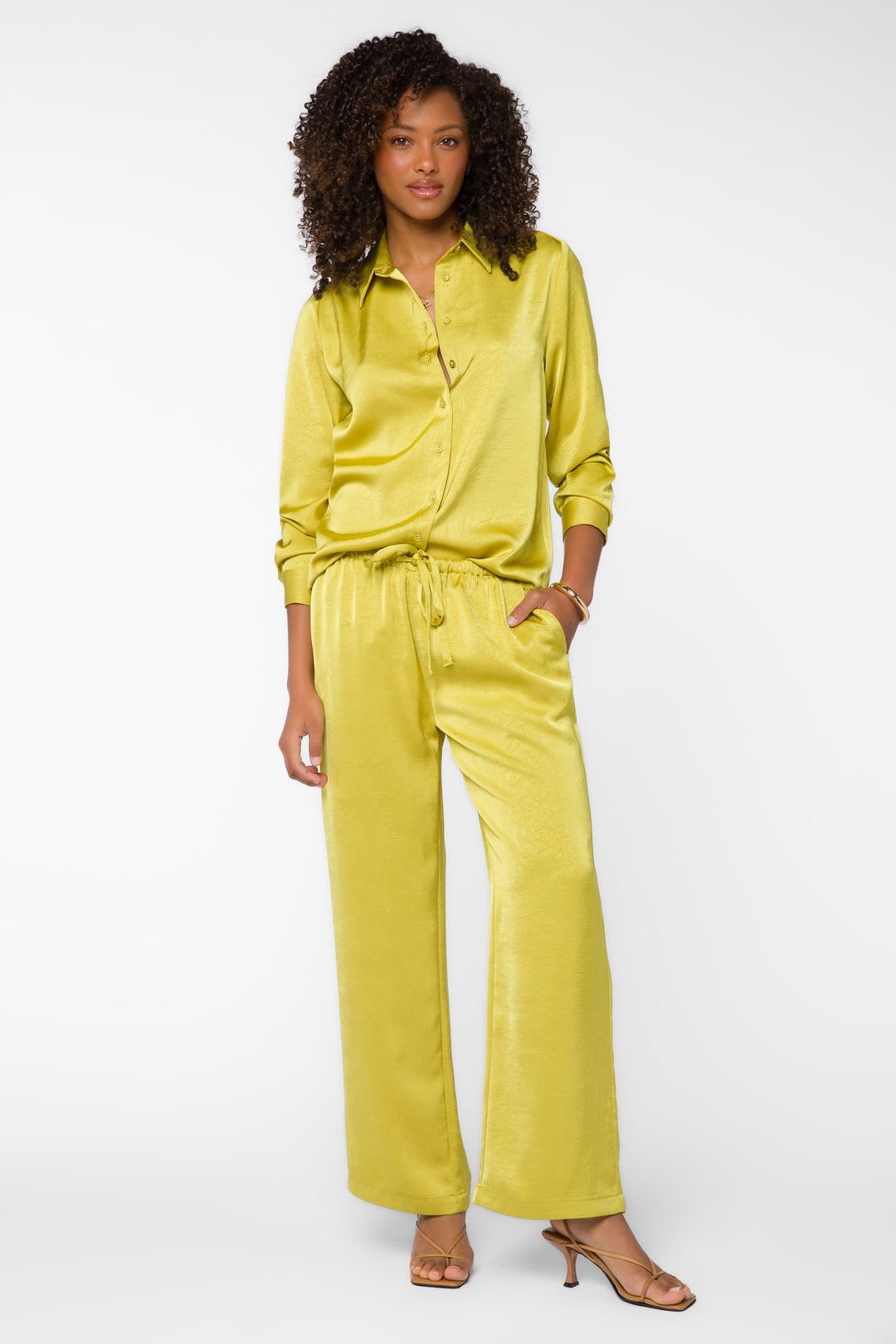 Deja Green Pear Pants