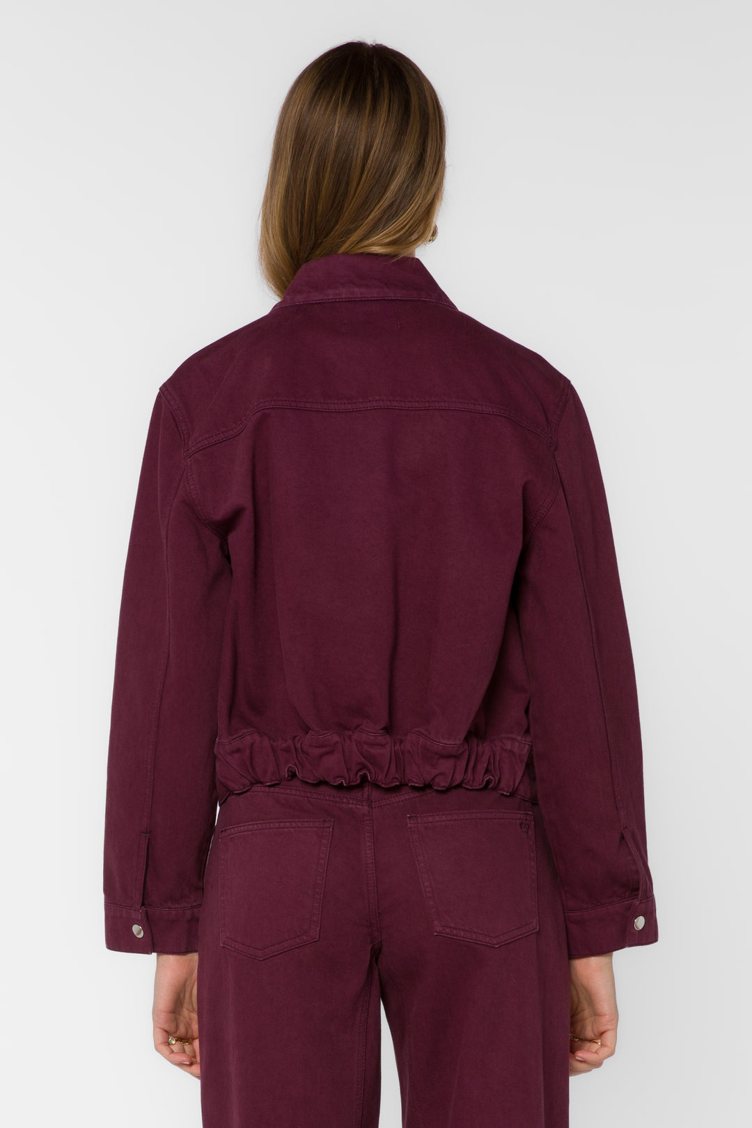 Delphia Plum Denim Jacket