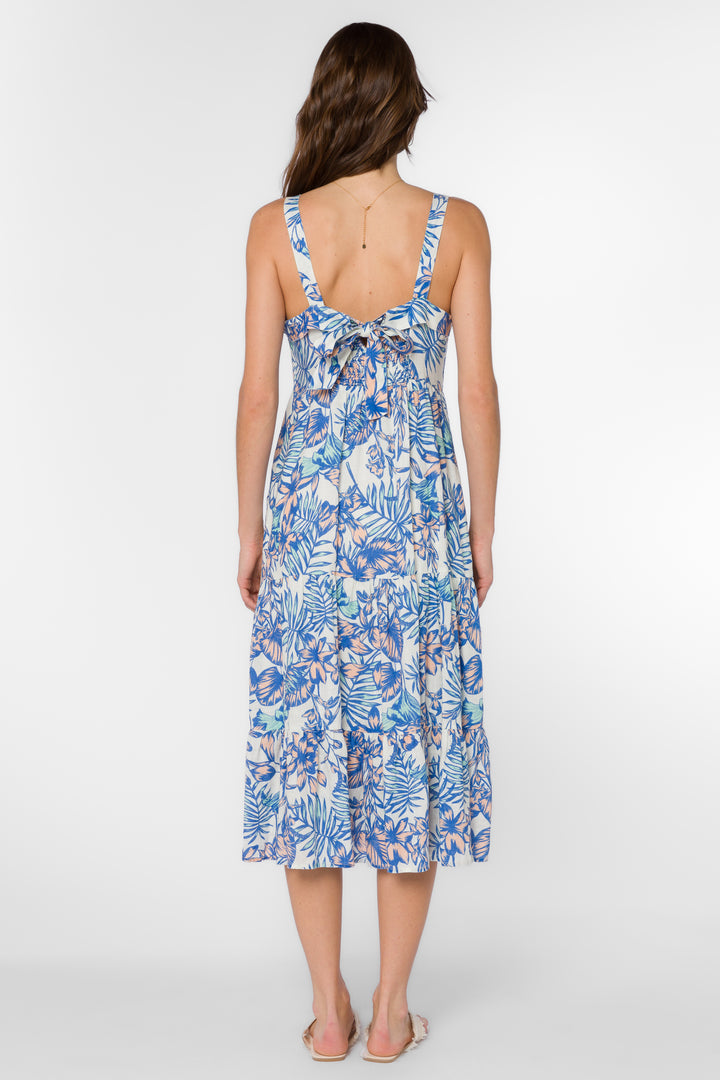 Diana Blue Tropicana Dress - Dresses - Velvet Heart Clothing