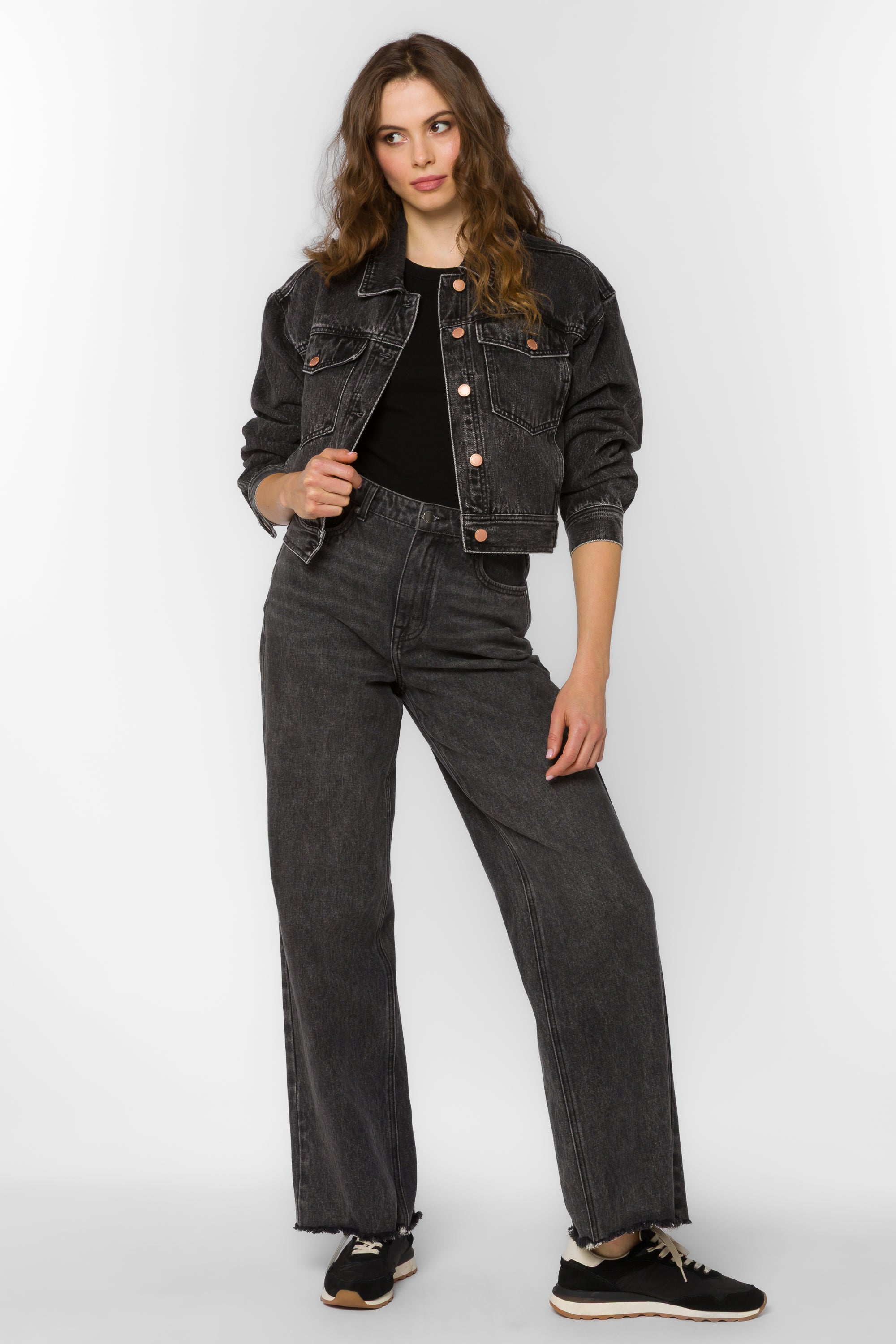 Dion Faded Black Jacket – Velvet Heart Clothing