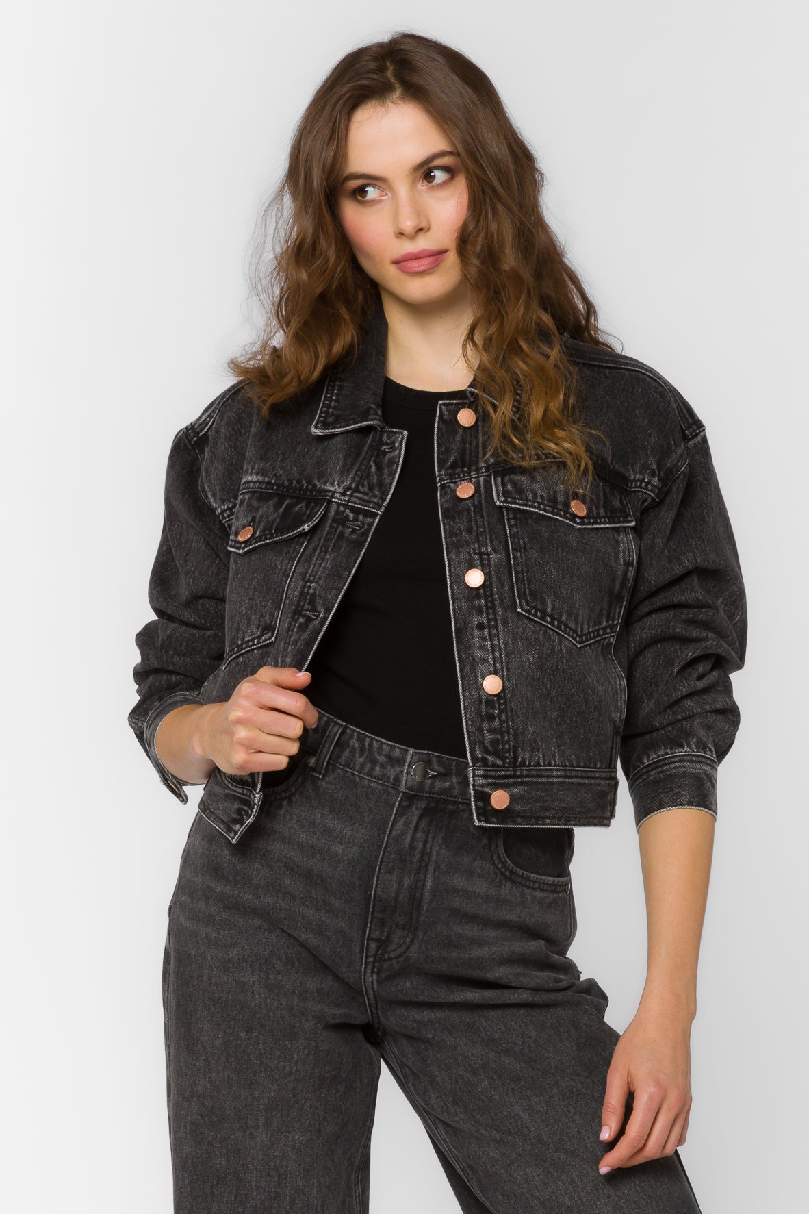 Dion Faded Black Jacket – Velvet Heart Clothing
