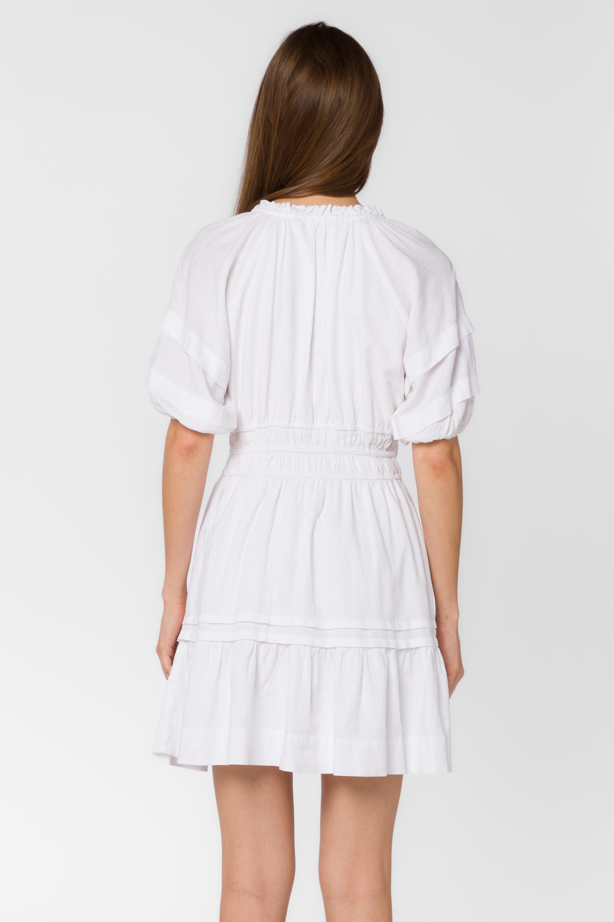 Donna Optic White Dress - Dresses - Velvet Heart Clothing