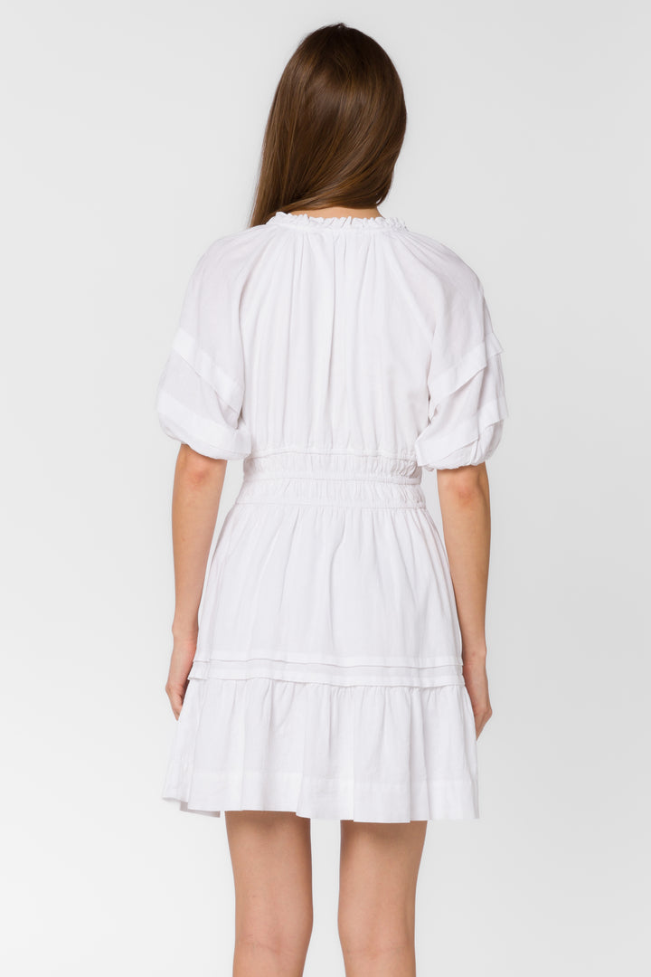 Donna Optic White Dress - Dresses - Velvet Heart Clothing