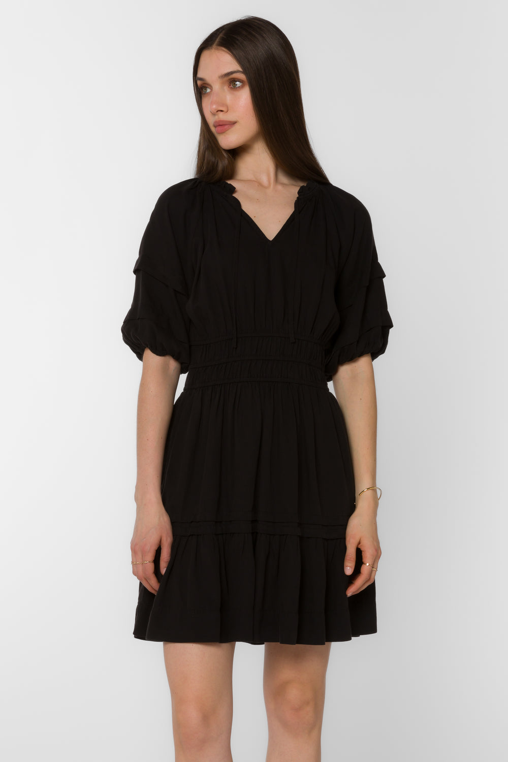 Donna Black Dress - Dresses - Velvet Heart Clothing