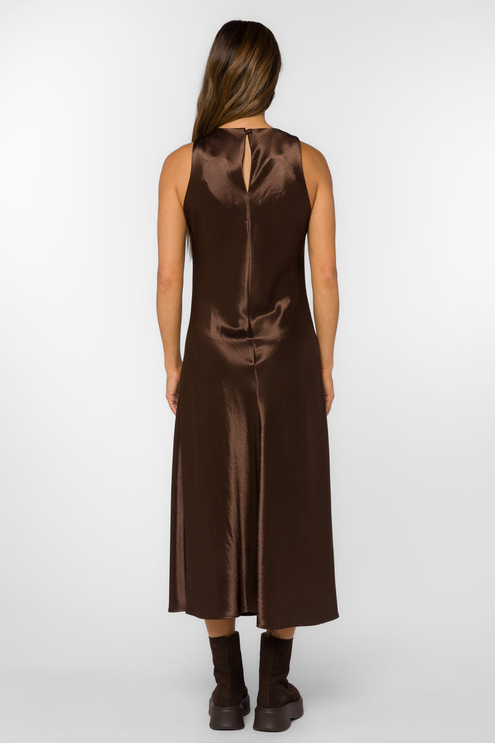 Dorothea Brown Dress - Dresses - Velvet Heart Clothing
