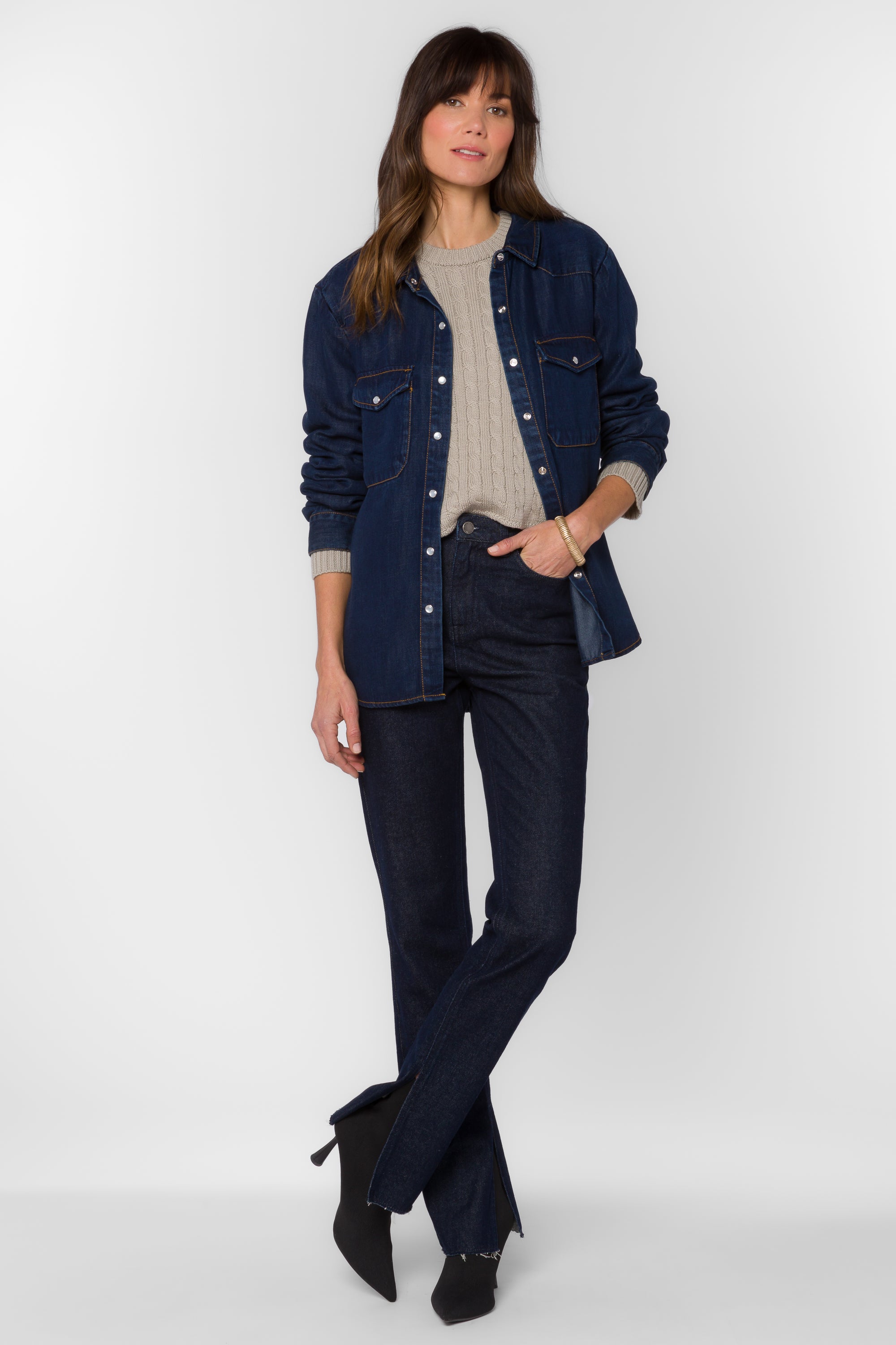 Duke Raw Blue Shirt - Tops - Velvet Heart Clothing