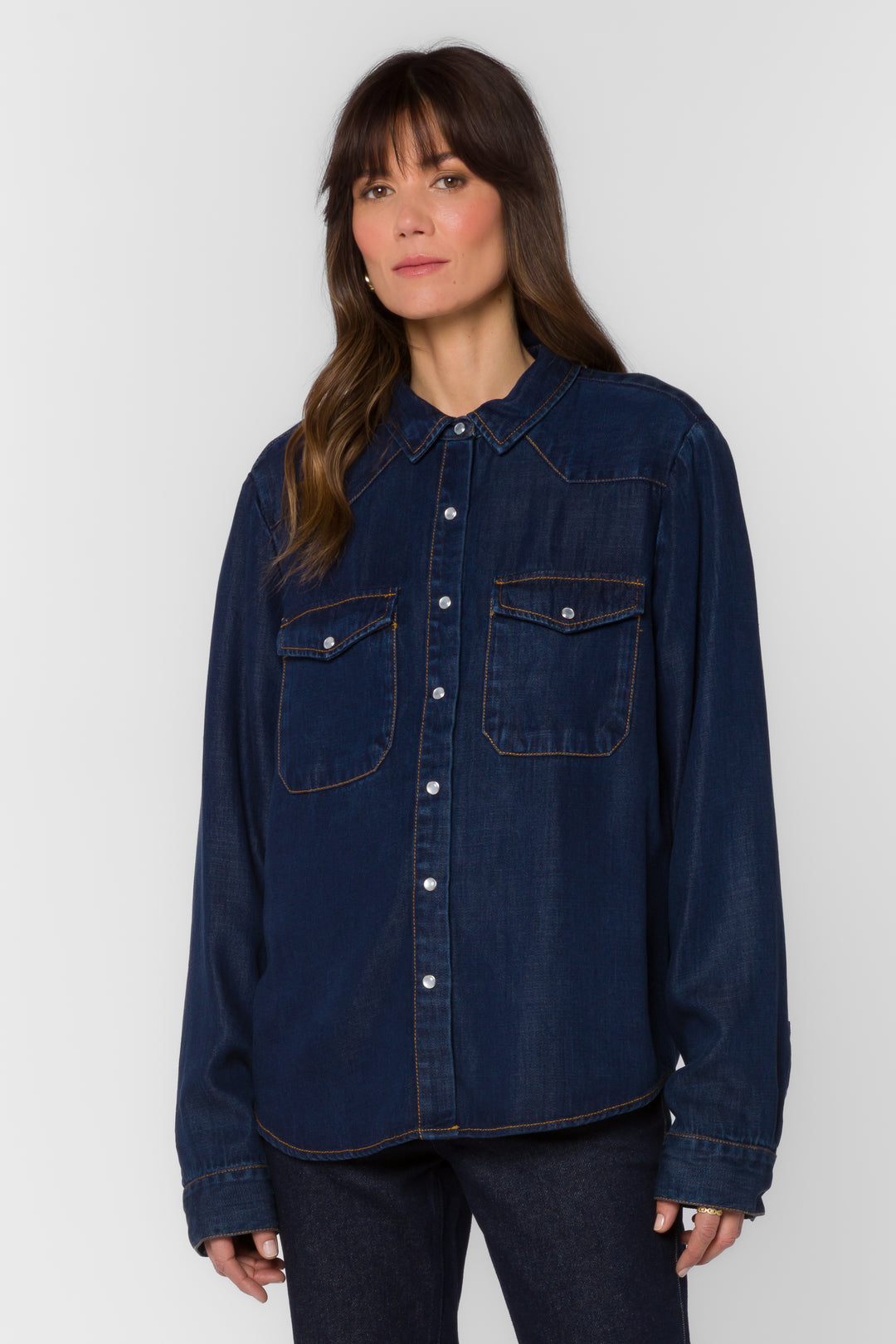 Duke Raw Blue Shirt - Tops - Velvet Heart Clothing