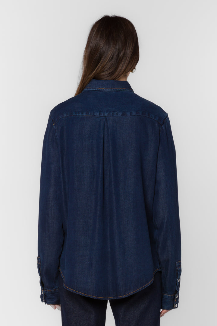 Duke Raw Blue Shirt - Tops - Velvet Heart Clothing