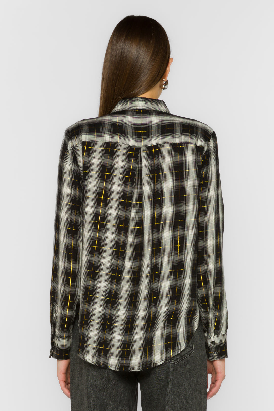 Duke Black White Plaid Shirt - Tops - Velvet Heart Clothing