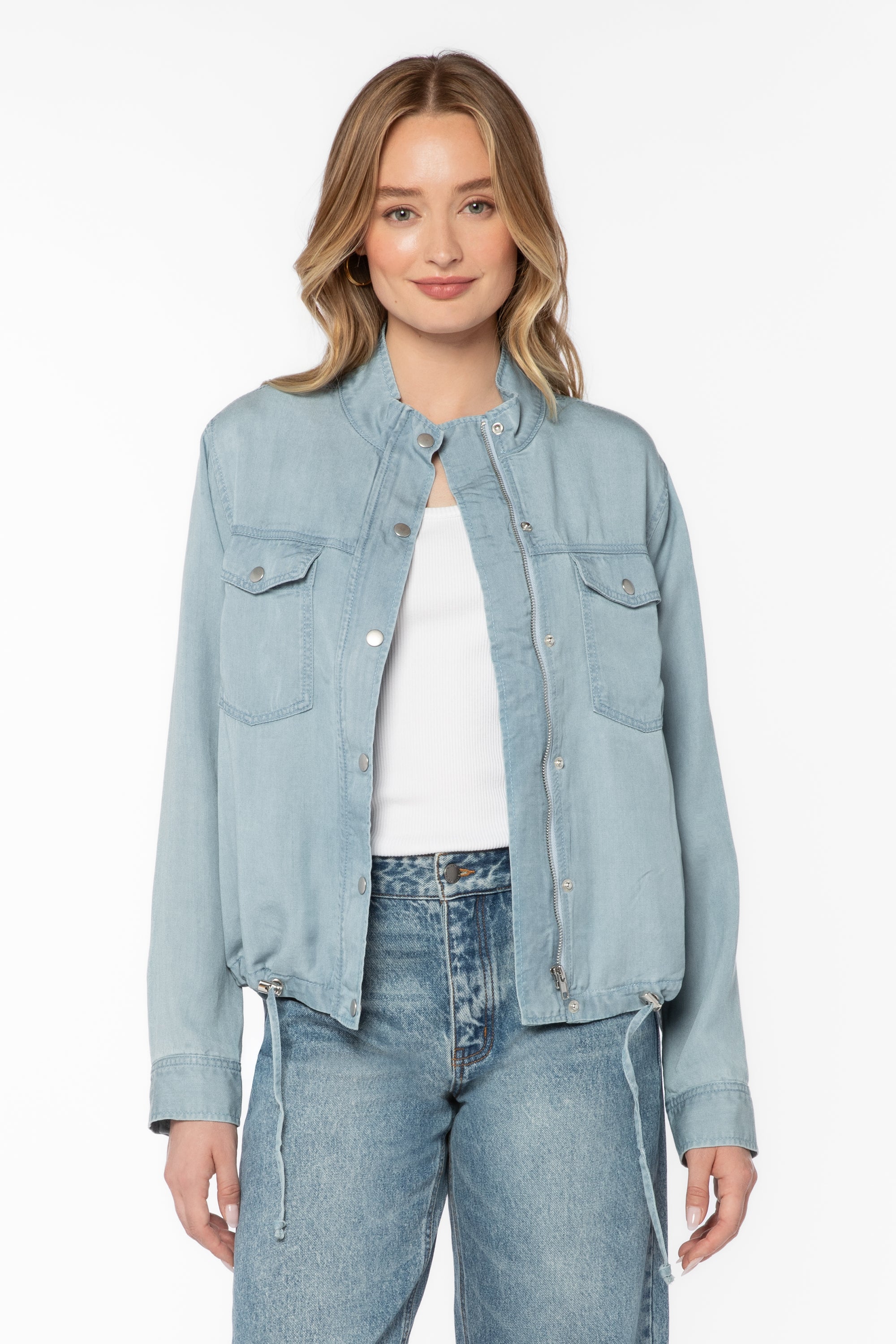 Dunkin Blue Jacket - Jackets & Outerwear - Velvet Heart Clothing