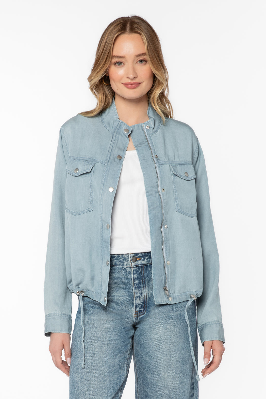 Dunkin Blue Jacket - Jackets & Outerwear - Velvet Heart Clothing