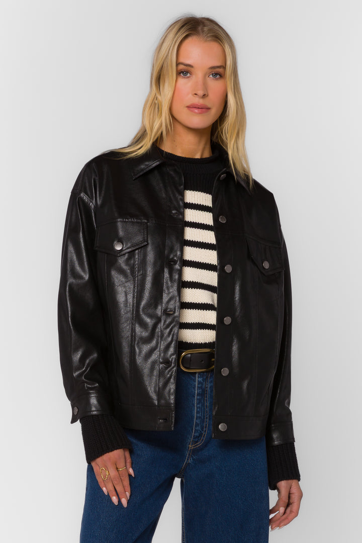 Echo Black Jacket - Jackets & Outerwear - Velvet Heart Clothing