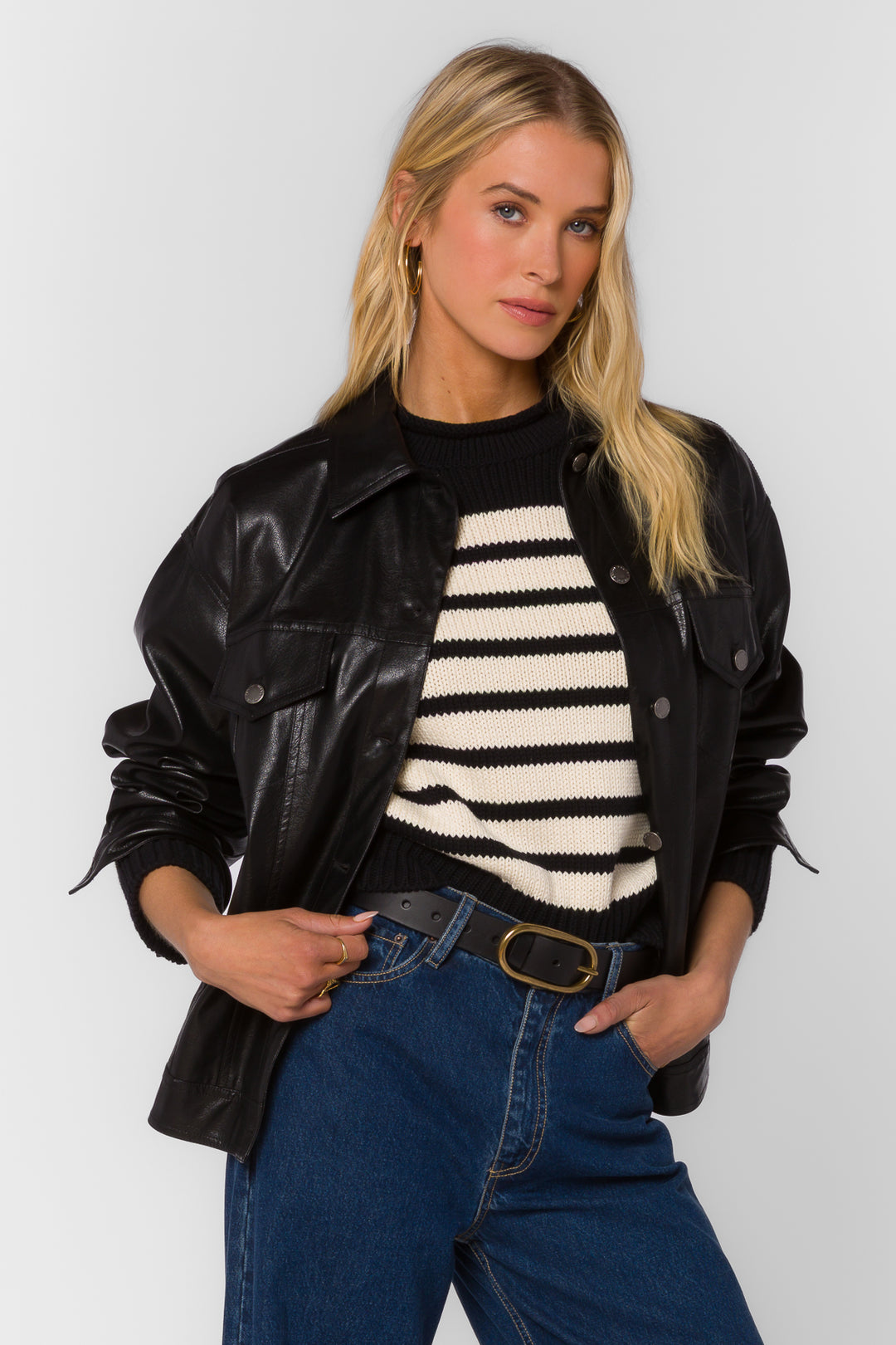 Echo Black Jacket - Jackets & Outerwear - Velvet Heart Clothing