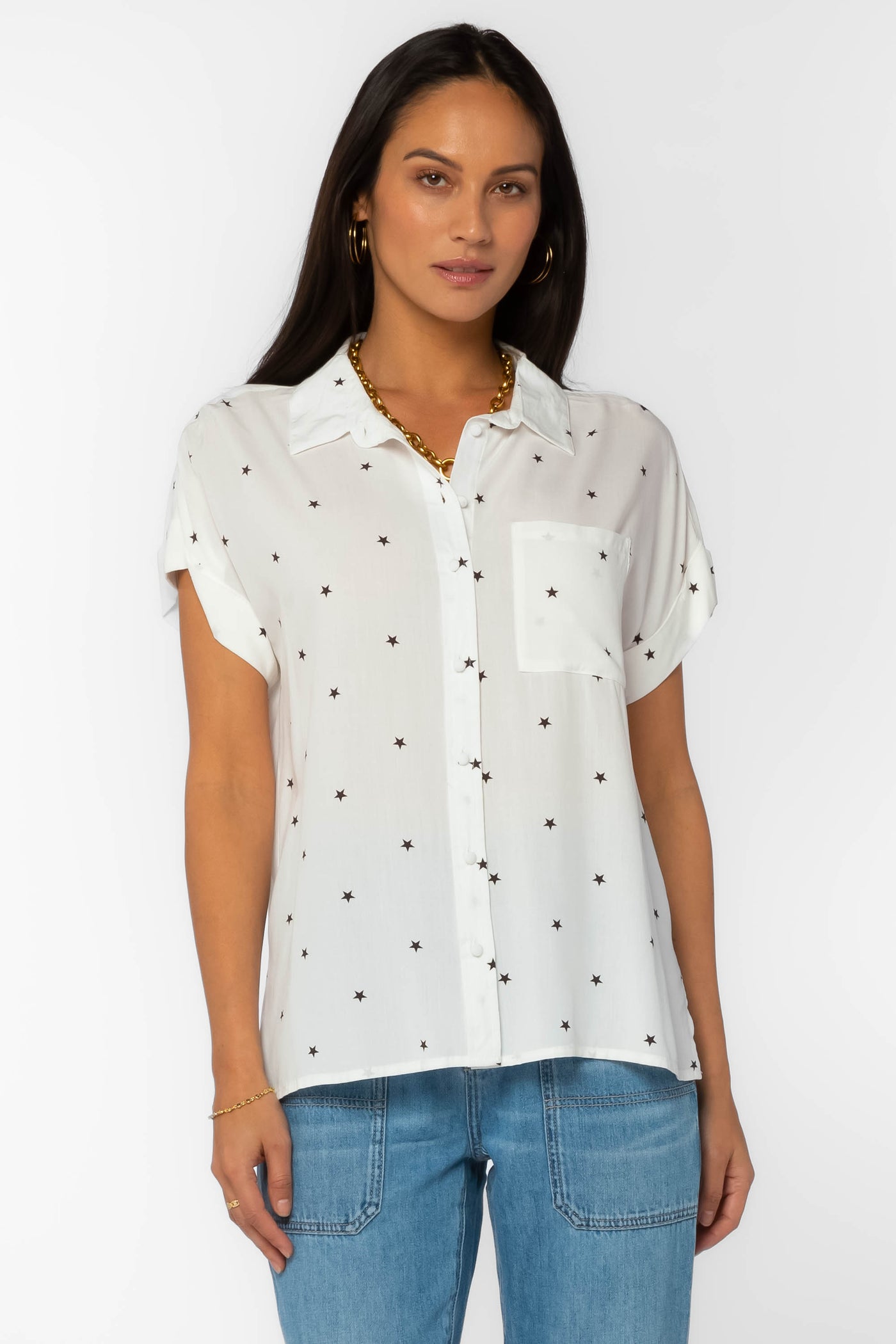 Edison Stars Shirt - Tops - Velvet Heart Clothing