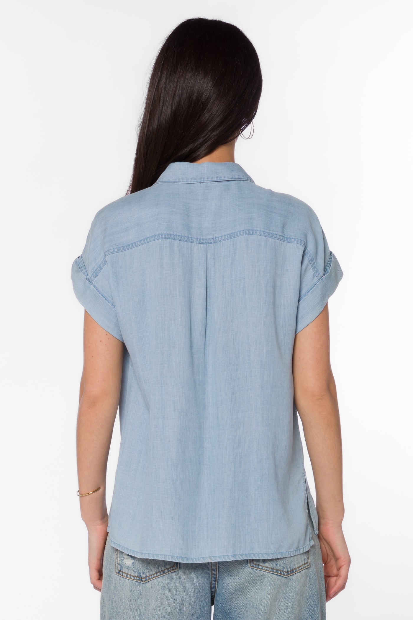 Edison Greyson Blue Shirt - Tops - Velvet Heart Clothing