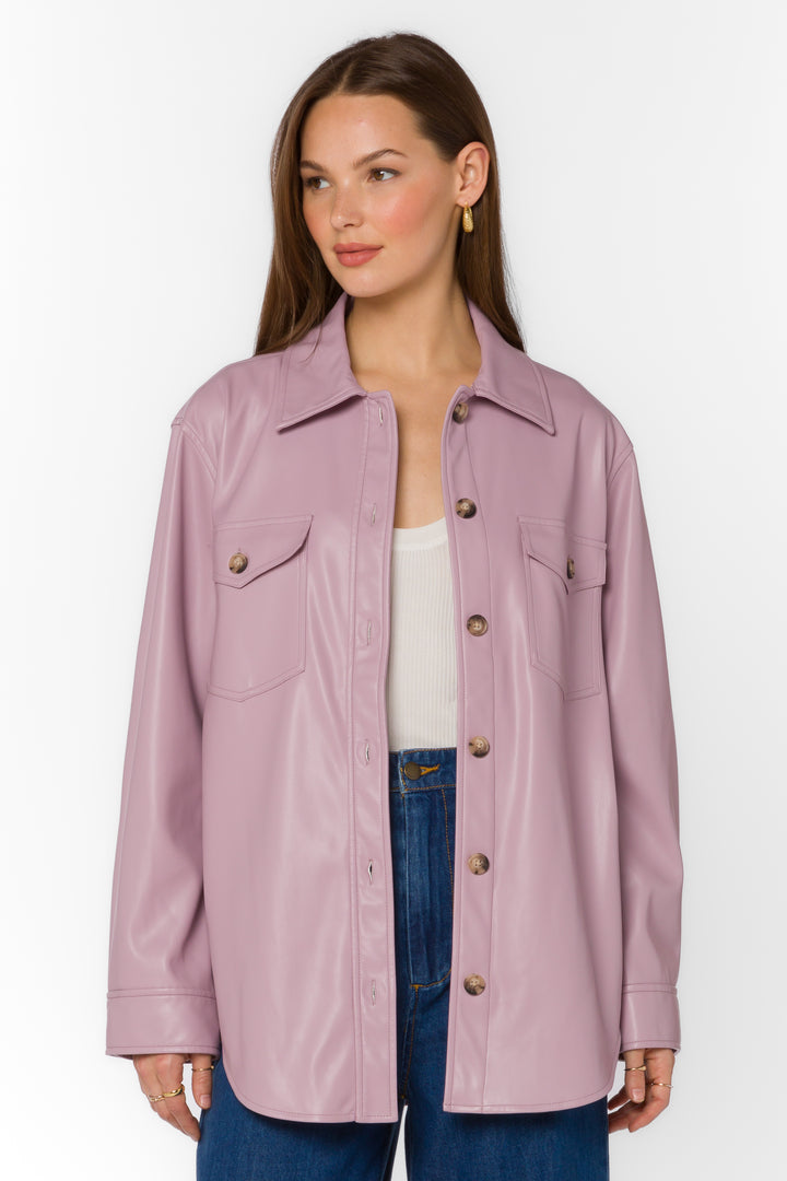 Eleanor Muted Mauve Jacket - Jackets & Outerwear - Velvet Heart Clothing