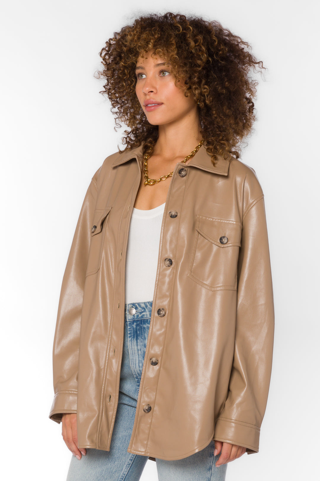 Eleanor Tan Jacket - Jackets & Outerwear - Velvet Heart Clothing