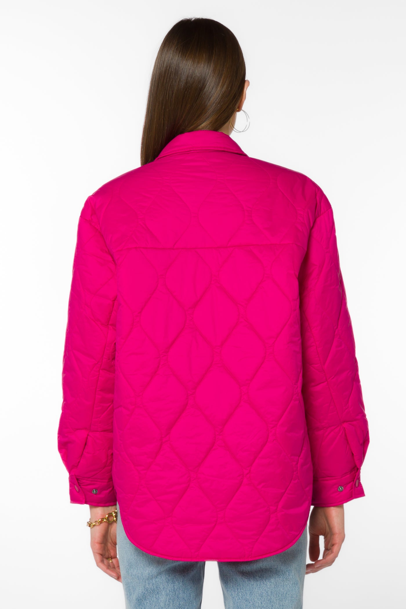 Eleanor Fuchsia Jacket - Jackets & Outerwear - Velvet Heart Clothing