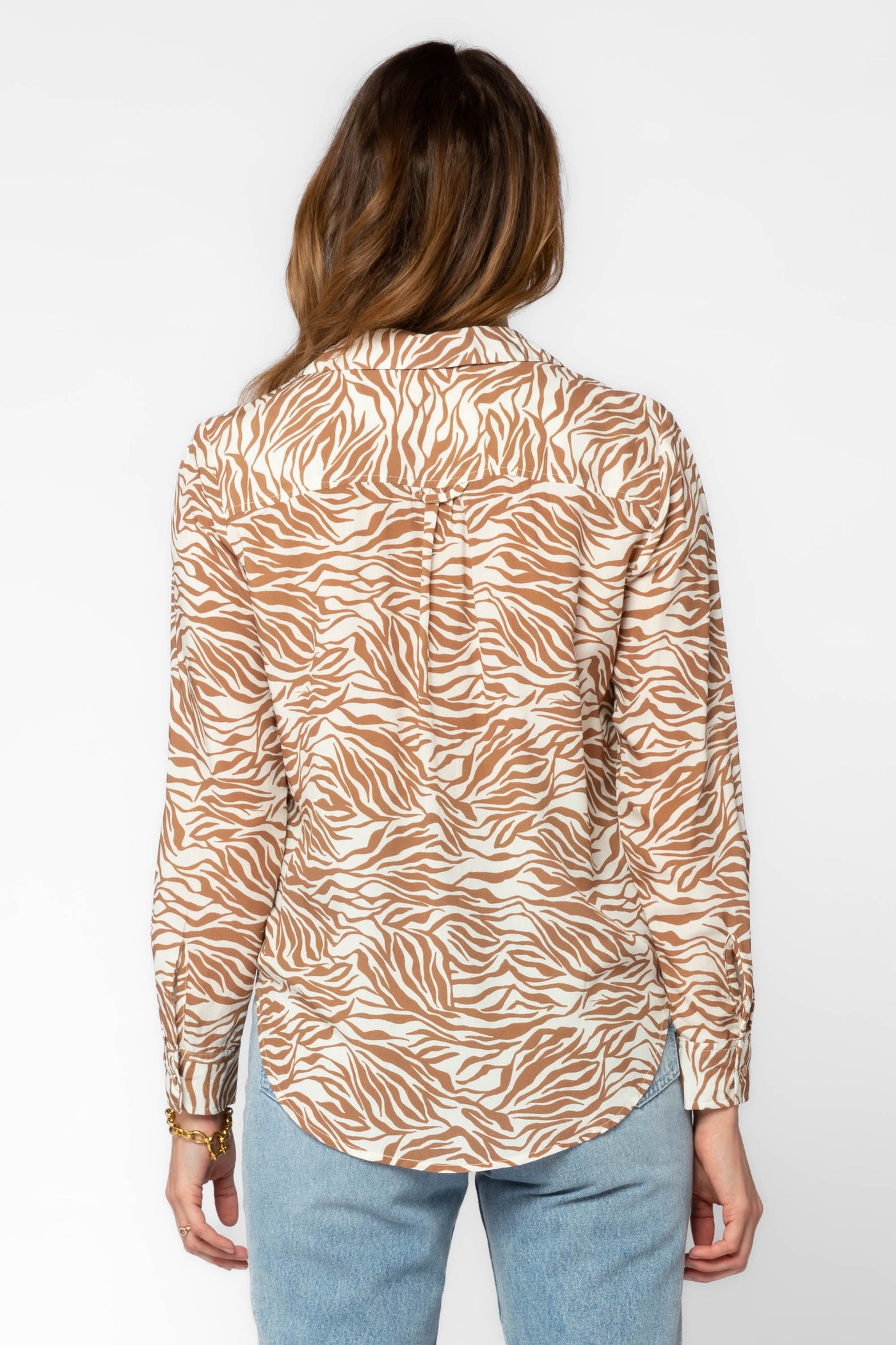 Eleni Zebra Shirt - Tops - Velvet Heart Clothing