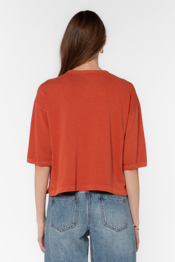 Elias Burnt Brick Tee