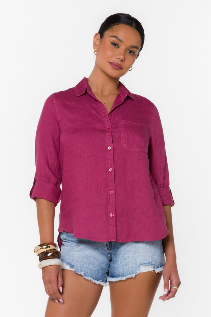 Elisa Burgundy Shirt