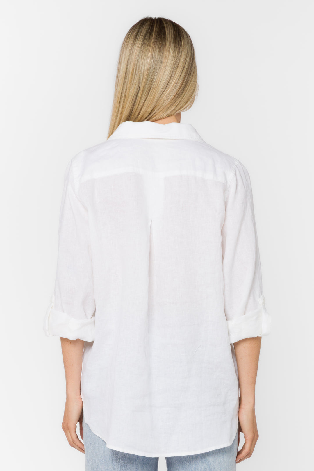 Elisa Optic White Shirt - Tops - Velvet Heart Clothing