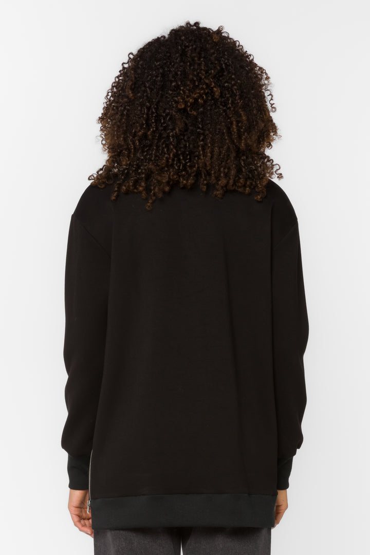Elliana Black Sweatshirt - Sweaters - Velvet Heart Clothing