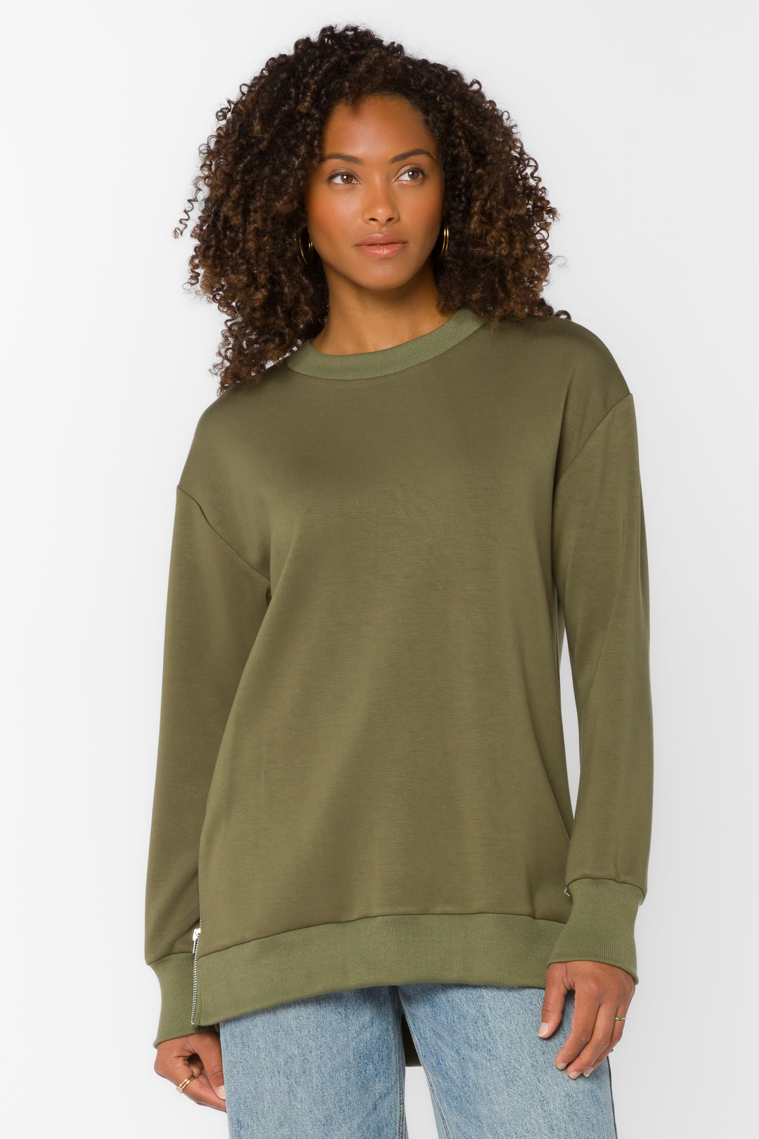 Elliana Pesto Sweatshirt - Sweaters - Velvet Heart Clothing