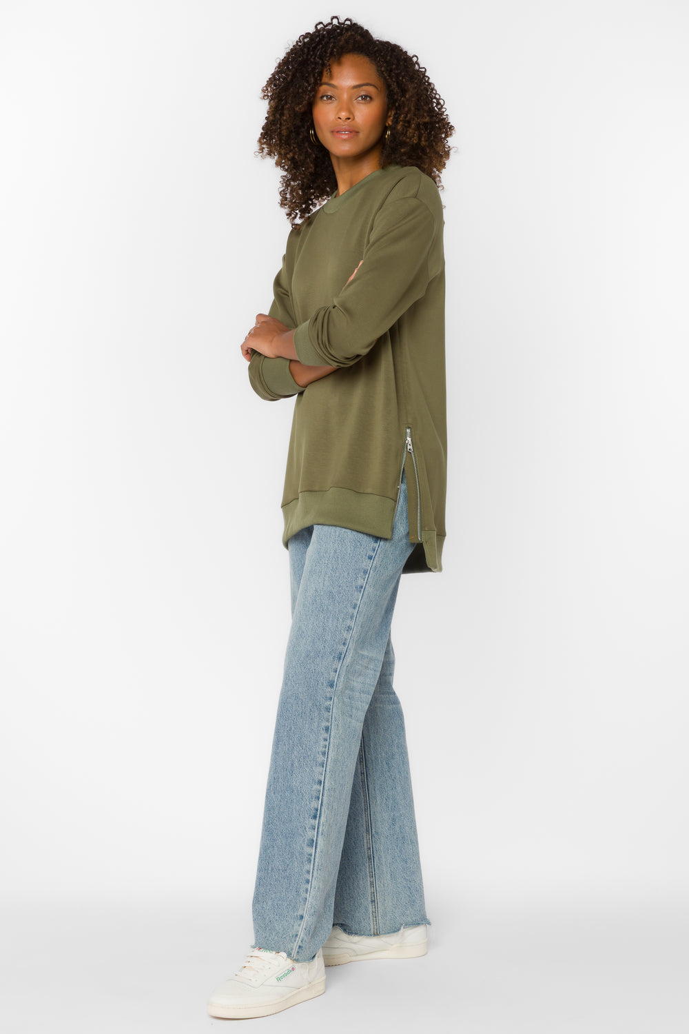 Elliana Pesto Sweatshirt - Sweaters - Velvet Heart Clothing