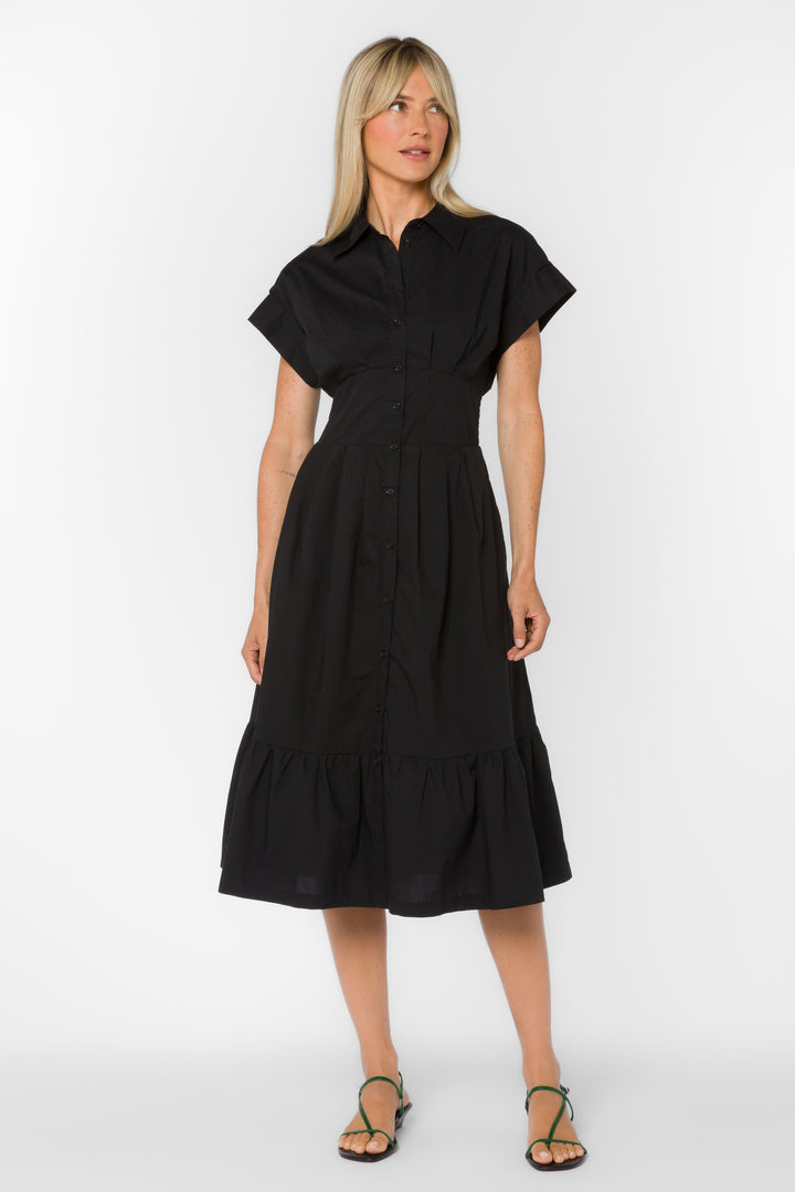Emily Black Dress - Dresses - Velvet Heart Clothing