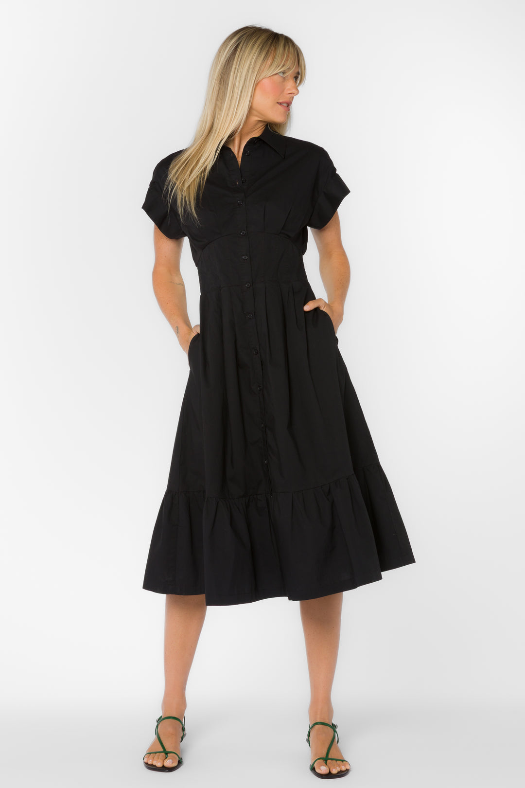 Emily Black Dress - Dresses - Velvet Heart Clothing