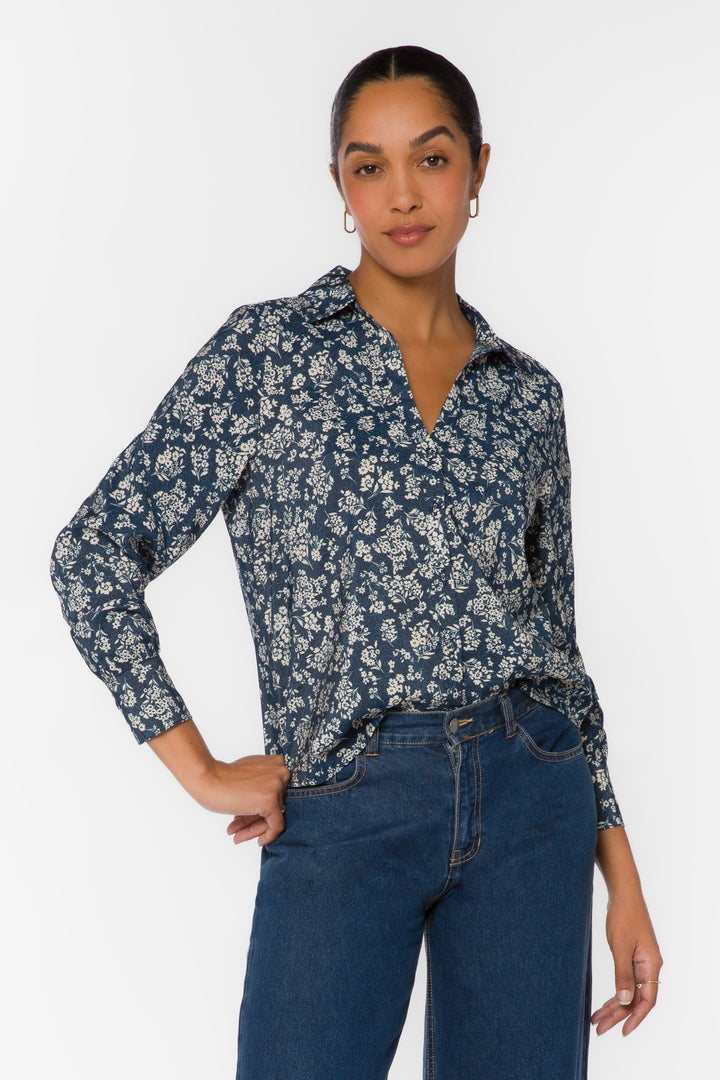 Emma Floral Button Up Shirt