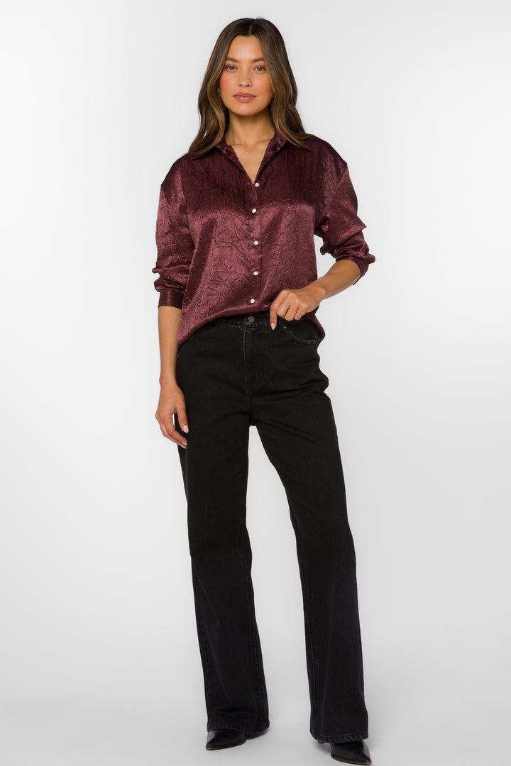 Esteban Purple Garnet Shirt - Tops - Velvet Heart Clothing