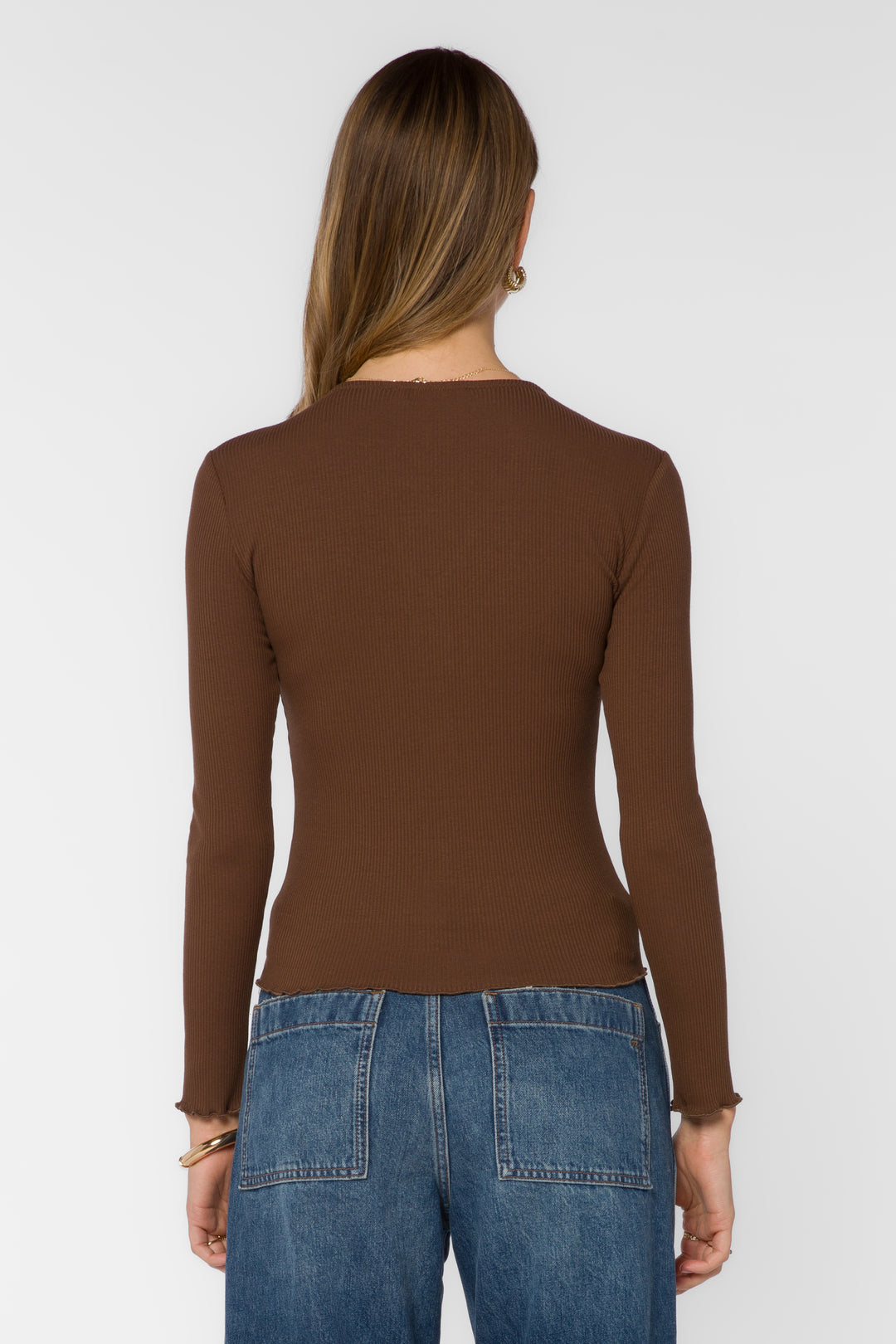 Everlane Tamarind Ribbed Cardigan