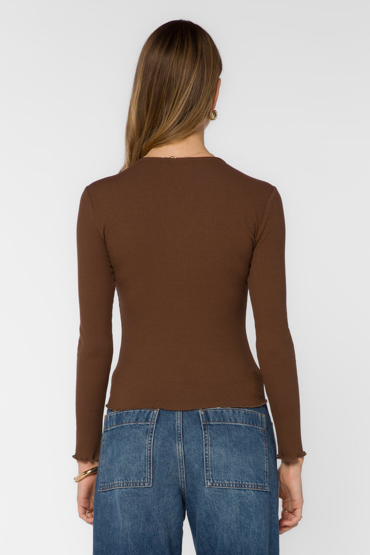 Everlane Tamarind Ribbed Cardigan