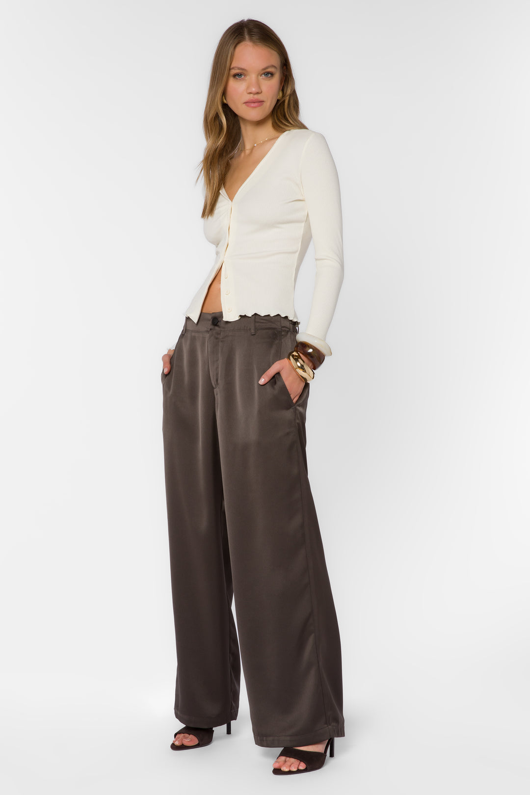 Everlane Vanilla Ribbed Cardigan