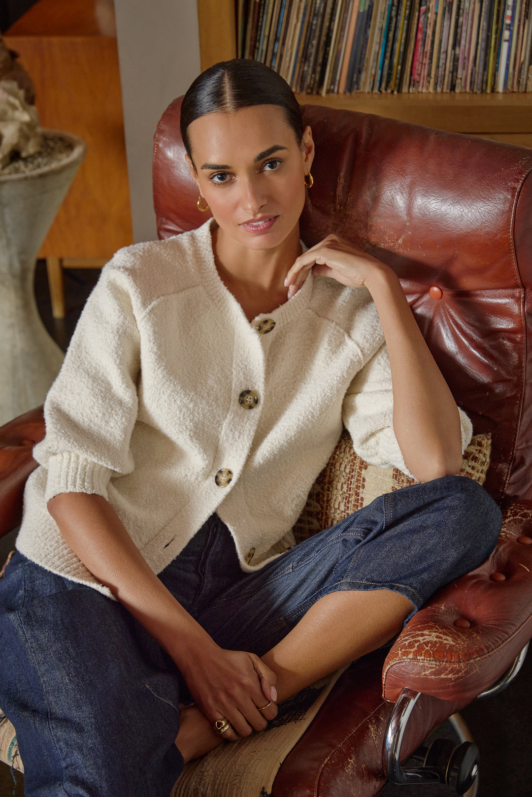 Felicia Vanilla Knit Sweater