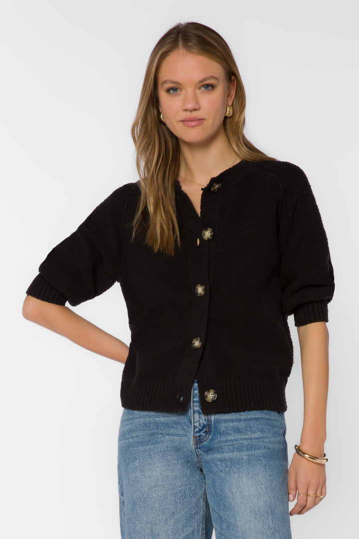 Felicia Black Knit Sweater