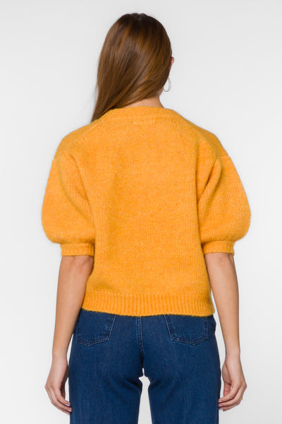 Fendy Marled Orange Sweater - Sweaters - Velvet Heart Clothing