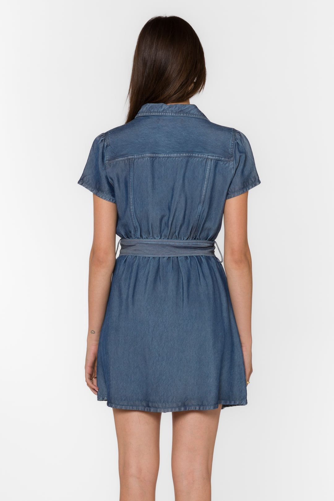 Fonda Calva Blue Dress - Dresses - Velvet Heart Clothing