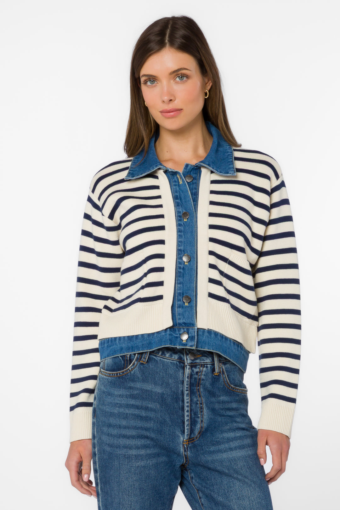 Francis Ivory Blue Jacket