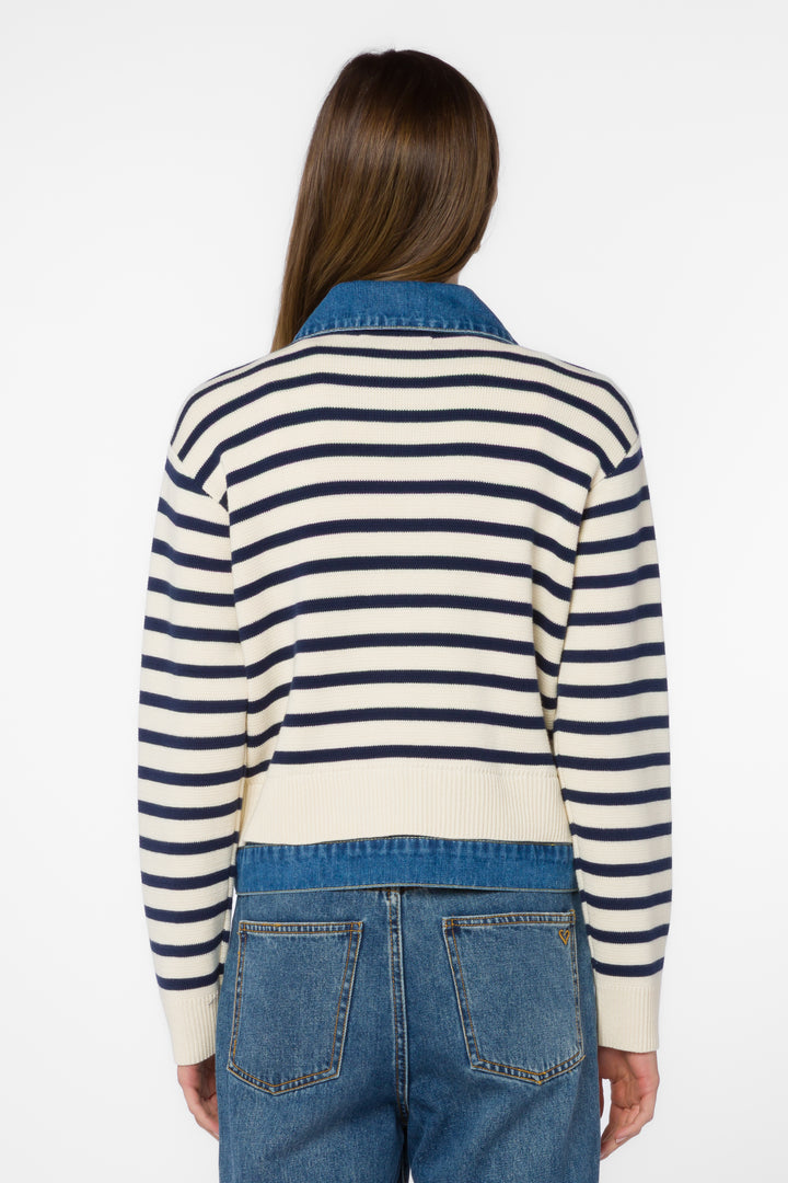 Francis Ivory Blue Jacket