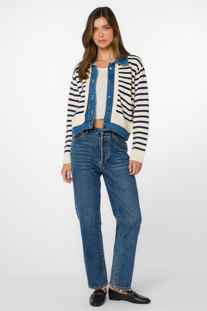 Francis Ivory Blue Jacket