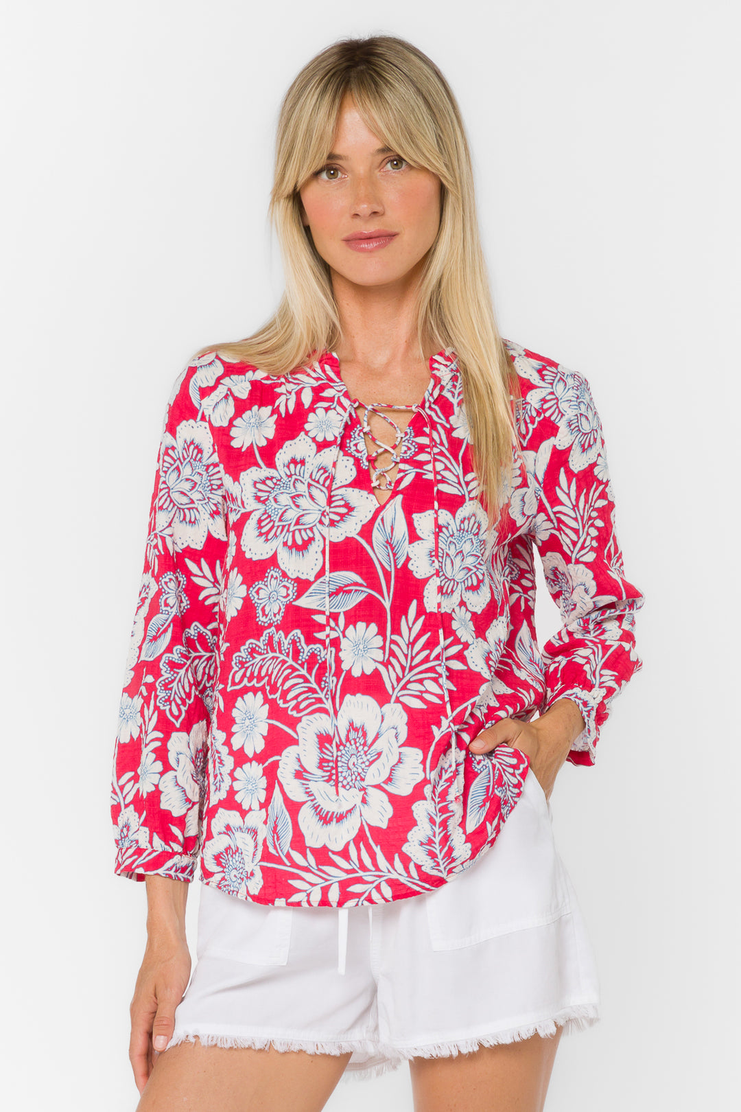 Galiana Floral Top - Tops - Velvet Heart Clothing