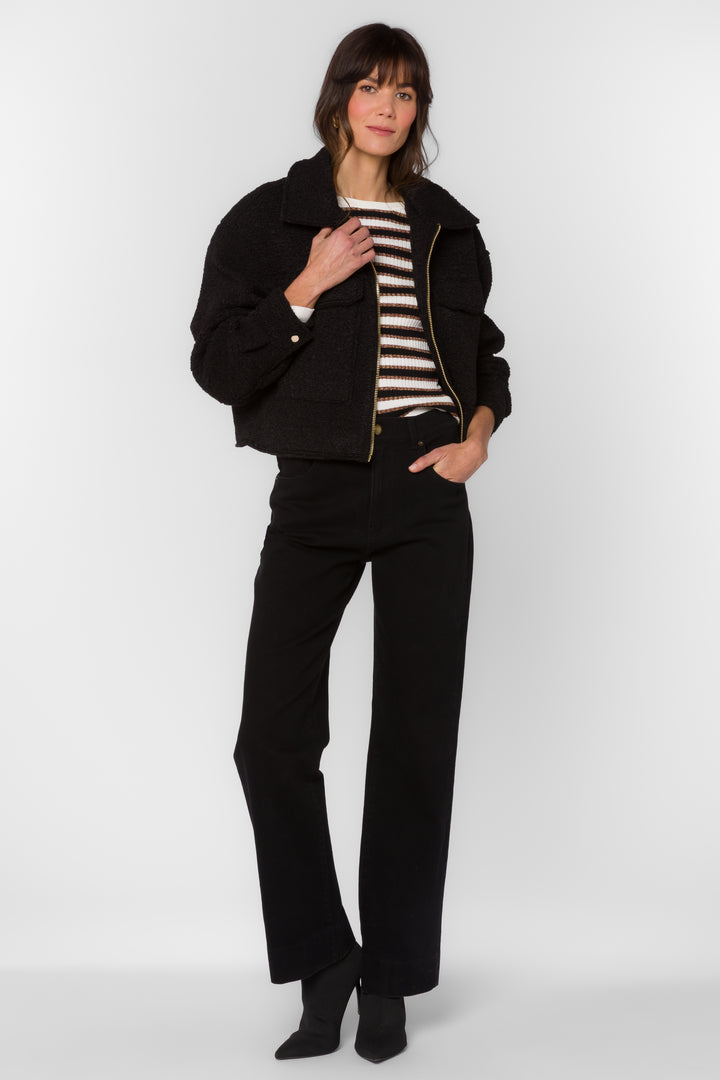 Galinda Black Jacket - Jackets & Outerwear - Velvet Heart Clothing