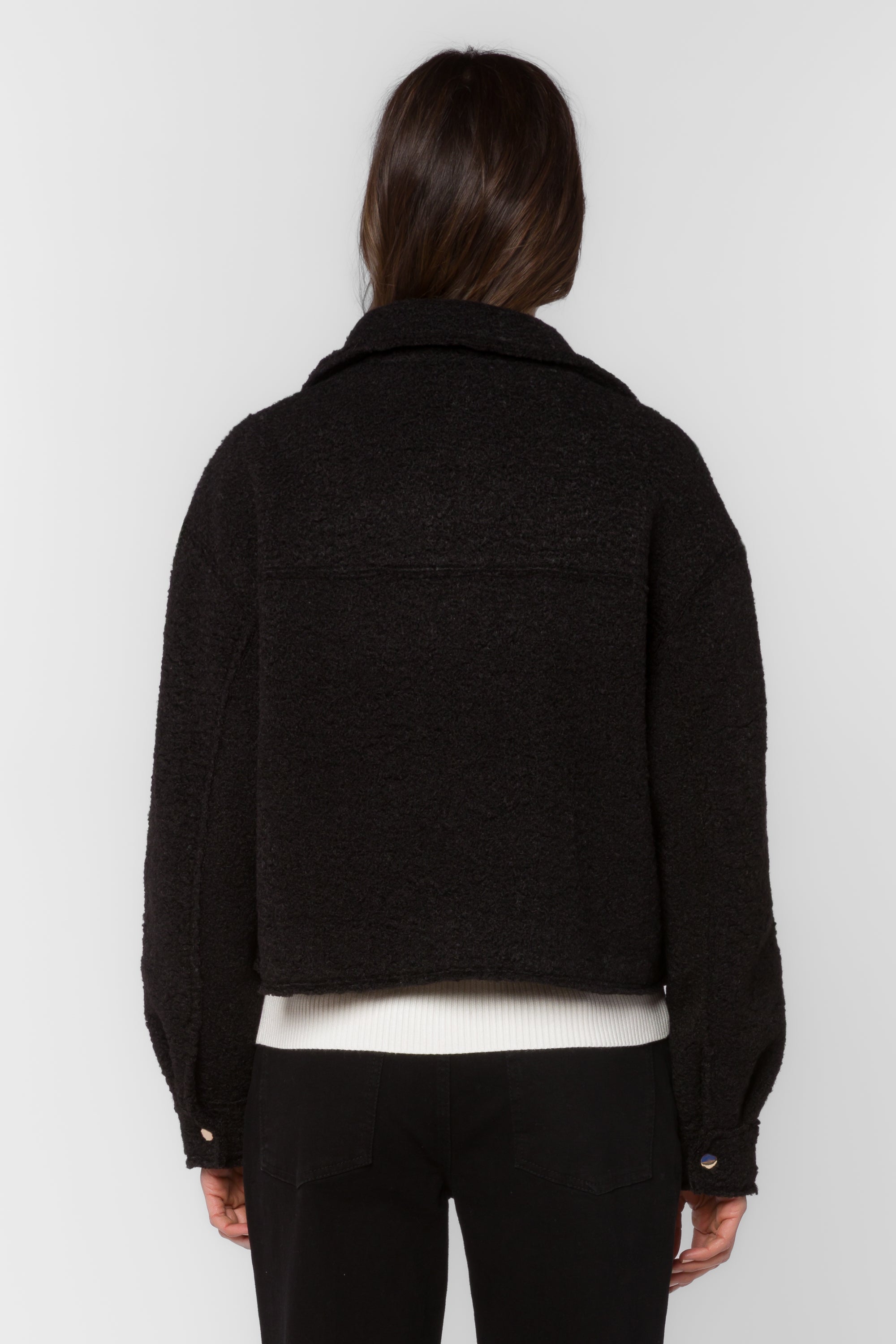 ジャケット・アウター shetokyo GlenSilkWool black Galinda Black Jacket – Velvet Heart Clothing