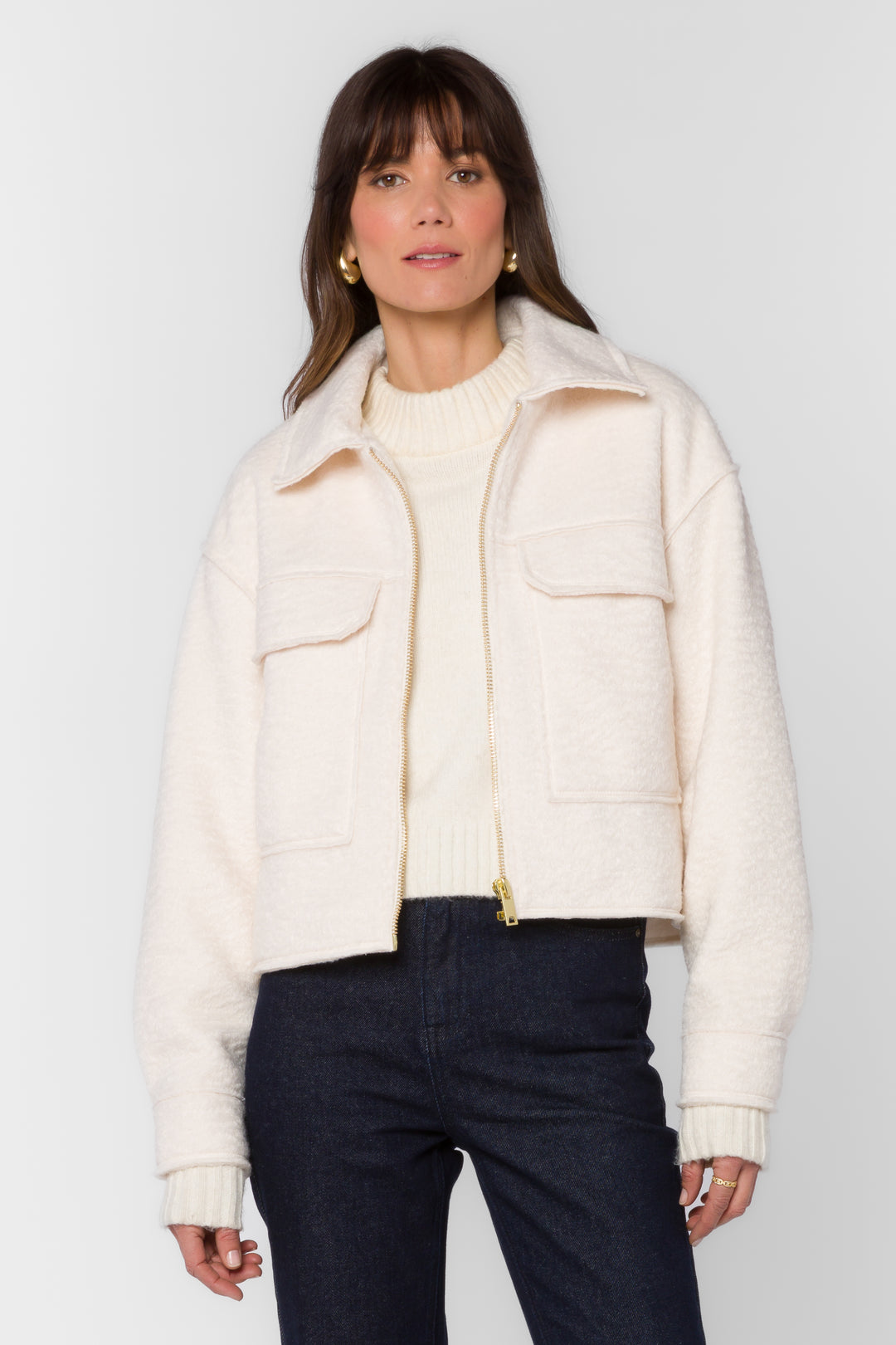 Galinda Ivory Jacket - Jackets & Outerwear - Velvet Heart Clothing