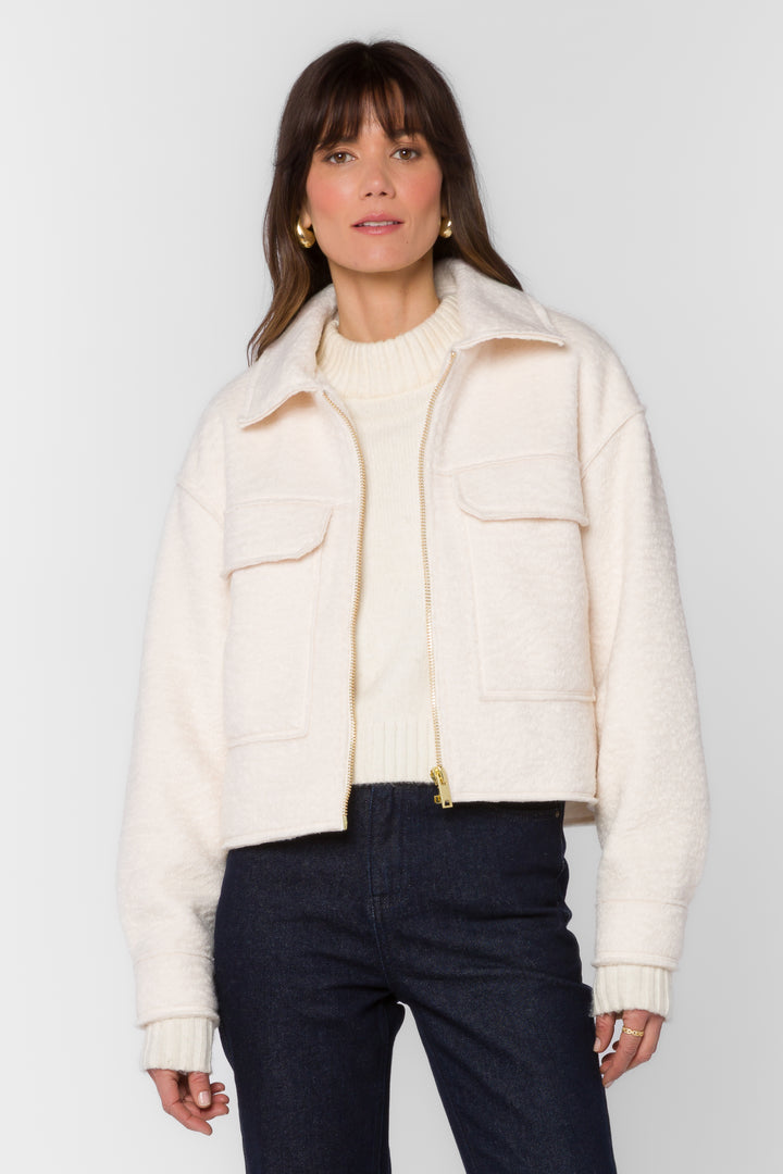 Galinda Ivory Jacket - Jackets & Outerwear - Velvet Heart Clothing