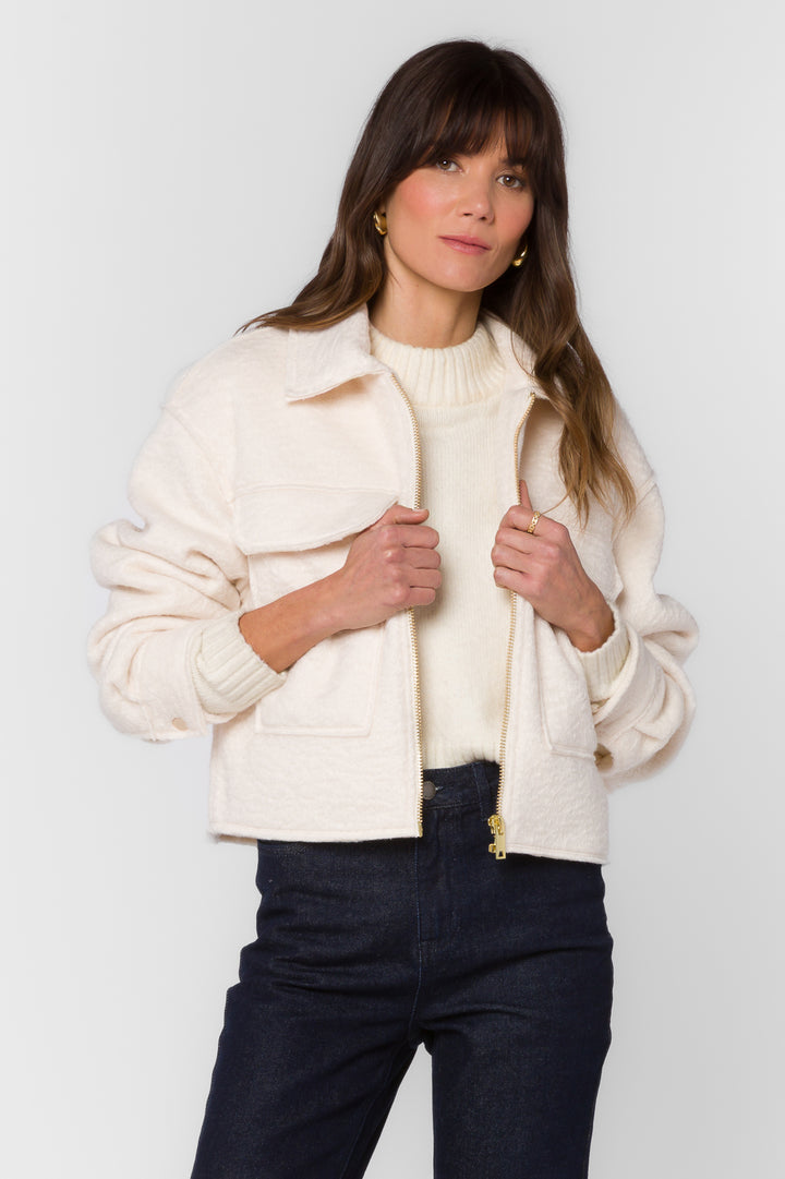 Galinda Ivory Jacket - Jackets & Outerwear - Velvet Heart Clothing