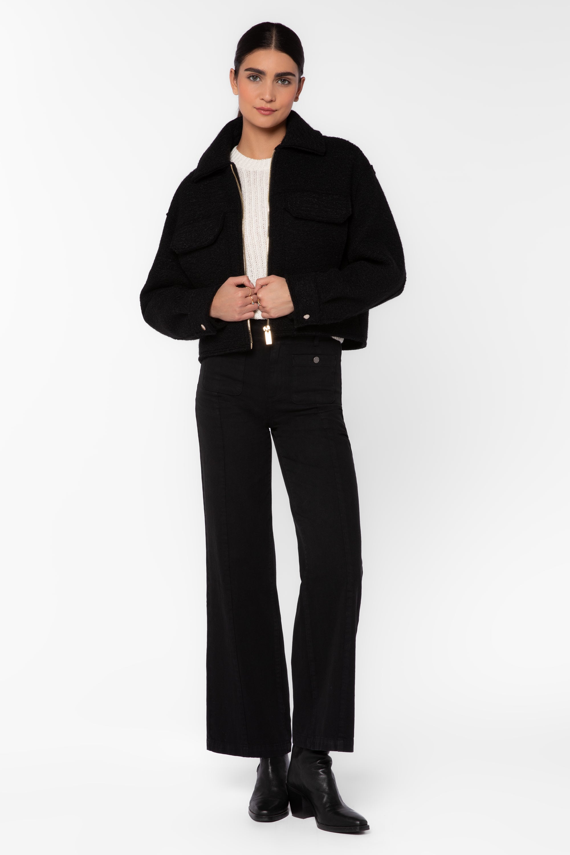 Galinda Black Jacket - Jackets & Outerwear - Velvet Heart Clothing